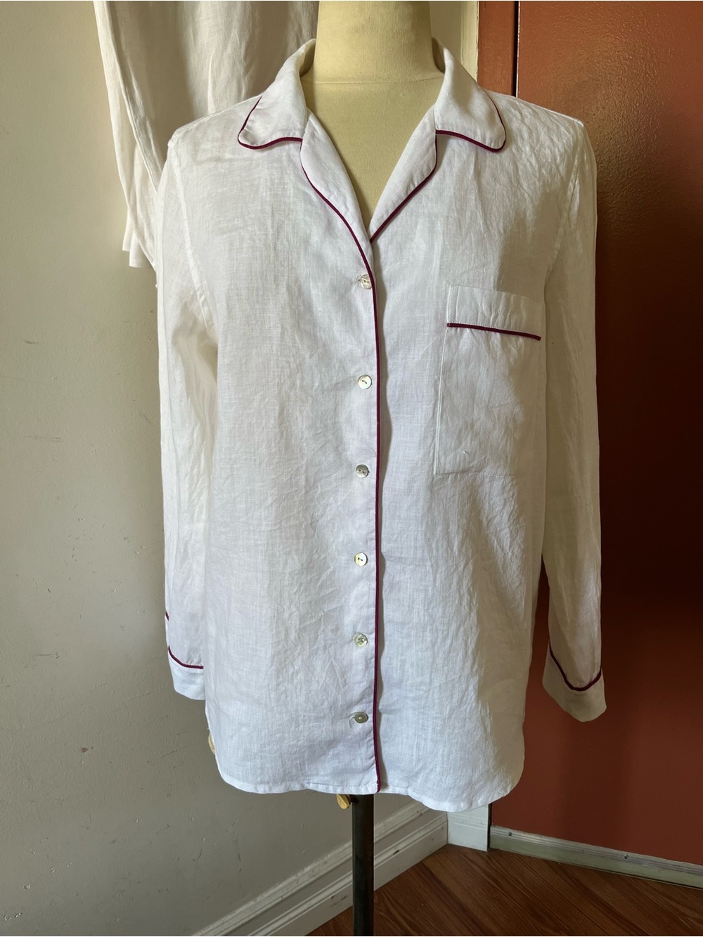 Alix of Bohemia 100% linen P.J set very good pre-owned.